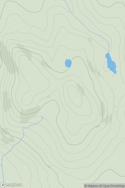 Thumbnail image for Beinn a' Chuirn [Islay] showing contour plot for surrounding peak